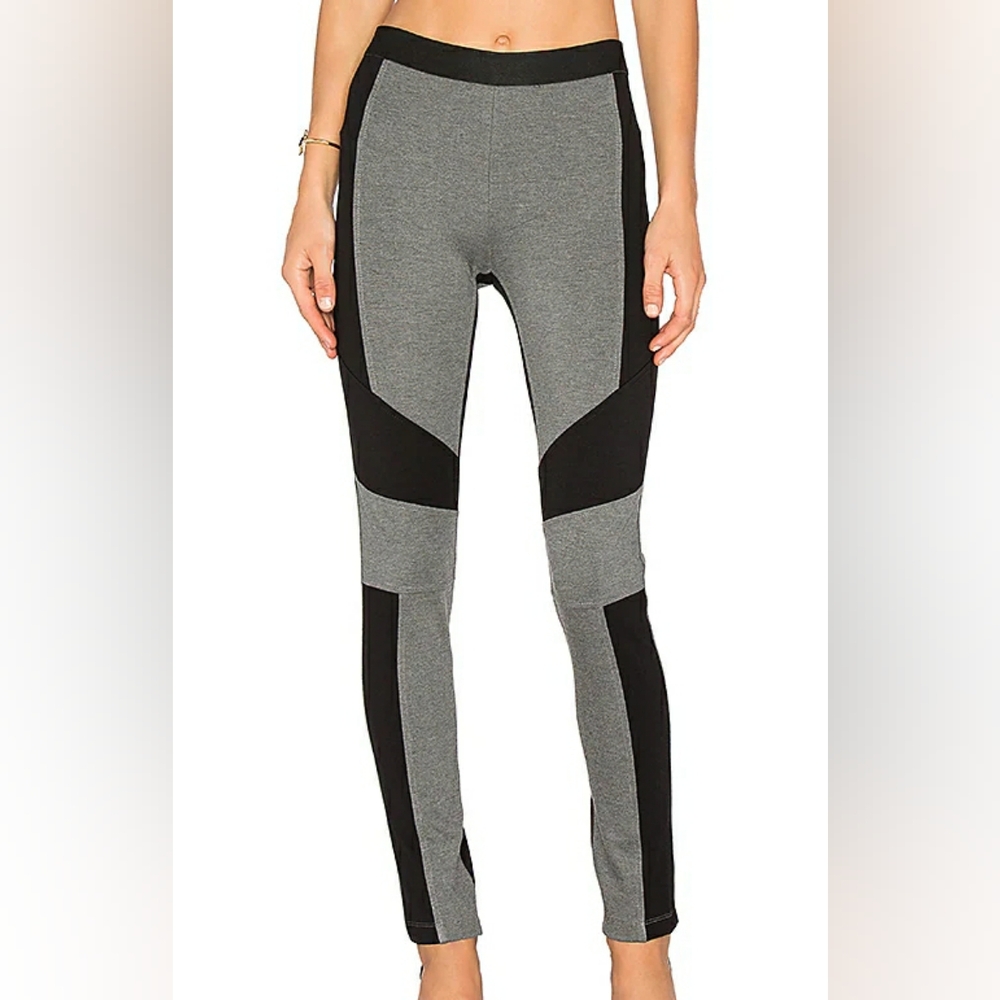 BCBGMaxAzria - Dark Green and Black Leggings